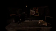 The Office with Suicide Mouse's shade form without the power and the flashlight on.