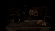 The Office without the power and the flashlight on.