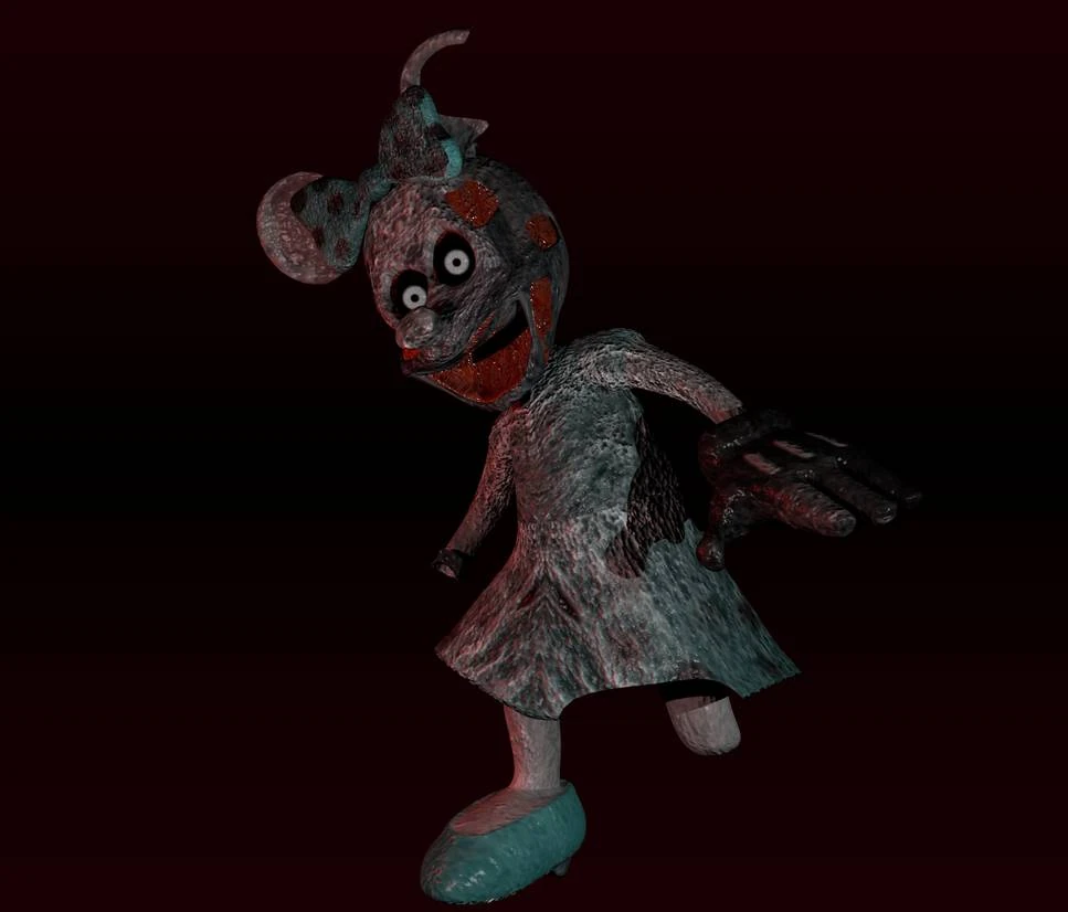 Hell Bound Photo-Negative Minnie | Five Nights At Treasure Island