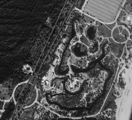 A satellite image of Treasure Island, after being renamed Discovery Island. This image was taken by Google Maps in 1995.