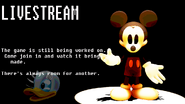 Suicide Mouse in Matthew's livestream teaser, brightened, revealing Daisy Duck.