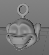 An early version of The Blinded's head model.