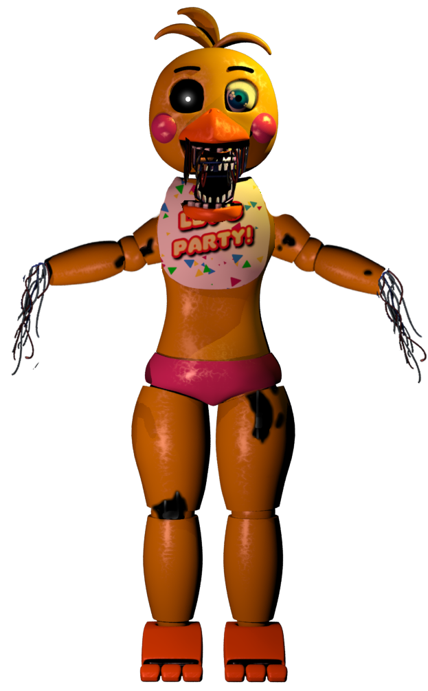 fnaf Withered Toy Chica - Toy Chica, HD Png Download - vhv