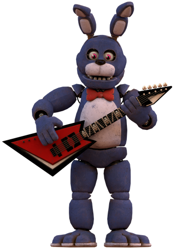 I've just find out in a fnaf discord server that Toy Bunny appears without  his guitar in Fnaf 2 for mobile. I checked out the wiki for a clearer photo  but it