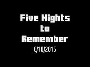 A teaser video for Five Nights To Remember, which prominently featured H.I.M.