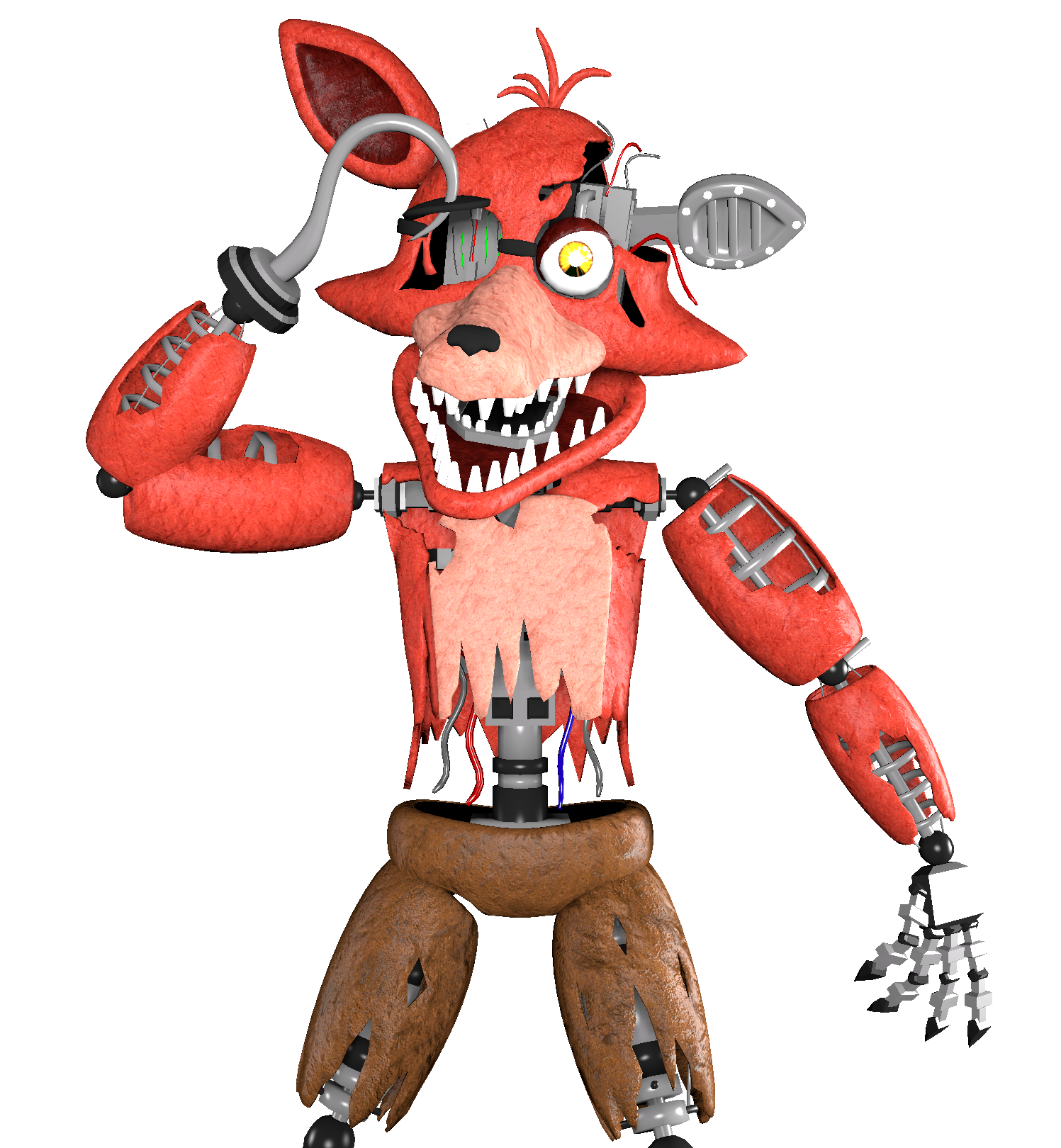Withered Foxy Full Body (Credit when using) : r/fivenightsatfreddys
