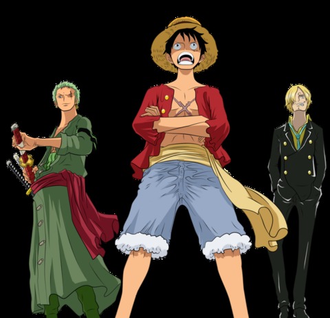 ONE PIECE TRIO MONSTER, LUFFY , ZORO , SANJI