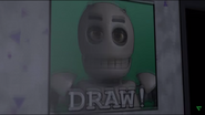 Blank, unwithered, in a poster from the trailer.