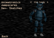 Old Candy in the extras menu of FNaC 1