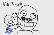 Blank as shown in a drawing from the minigames.