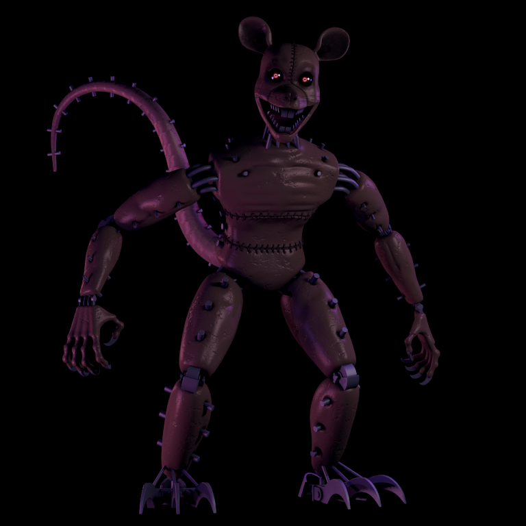 Five Nights At Candy's 3 Shadow Rat - Five Nights At Candy's 3 Monster Rat,  HD Png Download - 576x729(#2997763) - PngFind