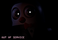 Teaser of the penguin in Fnac 1. It says "OUT OF SERVICE"