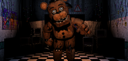 Withered Freddy in the office.