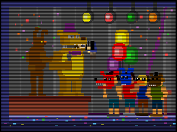 FNAF 2 Foxy's mini game crying/dead children by Mobian-Gamer on