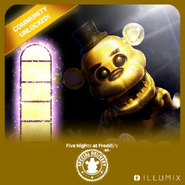 Golden Freddy's reveal image in Special Delivery