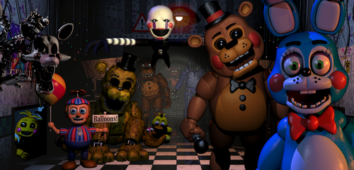 FNAF 2 All Animatronics attack 