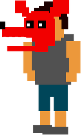 Crying child from five nights at freddy s 4 pixel art