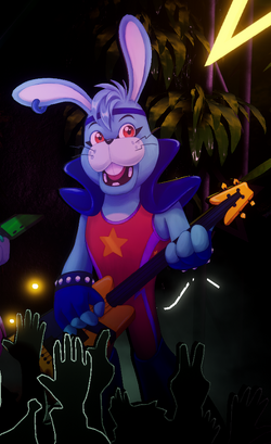 HOW TO DRAW GLAMROCK BONNIE, FIVE NIGHT AT FREDDY'S, SECURITY BREACH