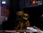 Golden Freddy Sitting in The Office