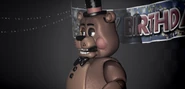 Toy Freddy alone on the show stage