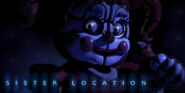 Circus Baby depicted on a promotional image for Sister Location