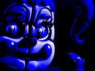 Circus Baby päävalikossa.