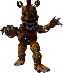 CHASED BY THE NEW TERRIFYING NIGHTMARE FREDBEAR.. Five Nights At Freddy's 4 Unreal Engine 4 (FNAF)