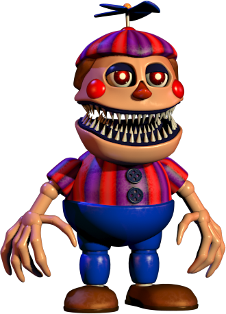 The Nightmare animatronic from Five Nights at Freddy's 4. Only