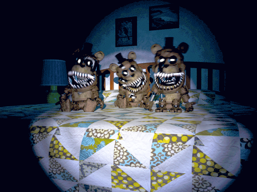 THIS IS MY NIGHTMARE!!!  Five Nights At Freddy's 4 [FNAF 4 Part 1