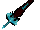 Demonic Bladed Wooden Aqua Sword