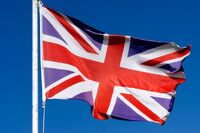 British flag upside down