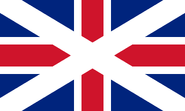 The first Union flag that was used in Scotland from 1606-1707. Following the Union between England and Scotland.