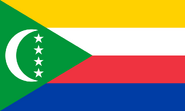 The flag of the Comoros, the parent country of the Grande Comore