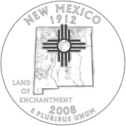 The 2008 New Mexico Commemorative State Quarter.