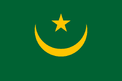 Flag of Mauritania, from 1959 to 2017.
