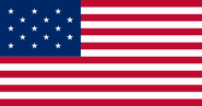 The flag of the United States at the time of the atoll's discovery in 1798