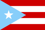 Flag used from 1895 to 1952, with a light blue triangle