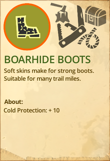 Boarhide boots