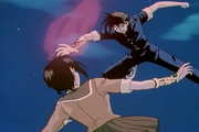 Recca fighting Fuuko