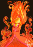 Flame princess by xmembrillita-d4sn39p