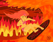 Lava surfin flame princess by coldfusion -d4y596k