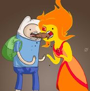 Finn and flame princess puppets by average artist-d5nby91