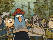 K'nuckles getting ready for the wrestle