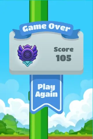 Flappy Bird höchste Punktzahl 999