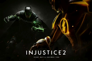 Injustice 2 scan póster