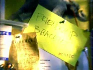 Papel que dice "cinta de la amistad"