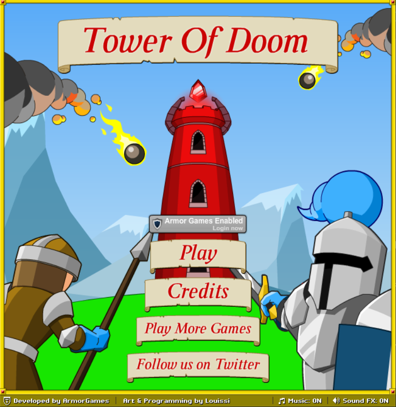 Play tower games. Флеш игра башня. Tower of Doom. Башня охрана. Игра оборудовать башню.