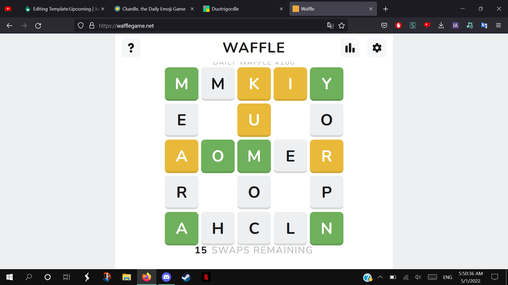 Waffle - Daily Word Game – Apps on Google Play