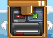 Orange Armored Boss Square (Boss Level Shootout Boss)