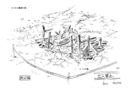 Production art for charred ruins